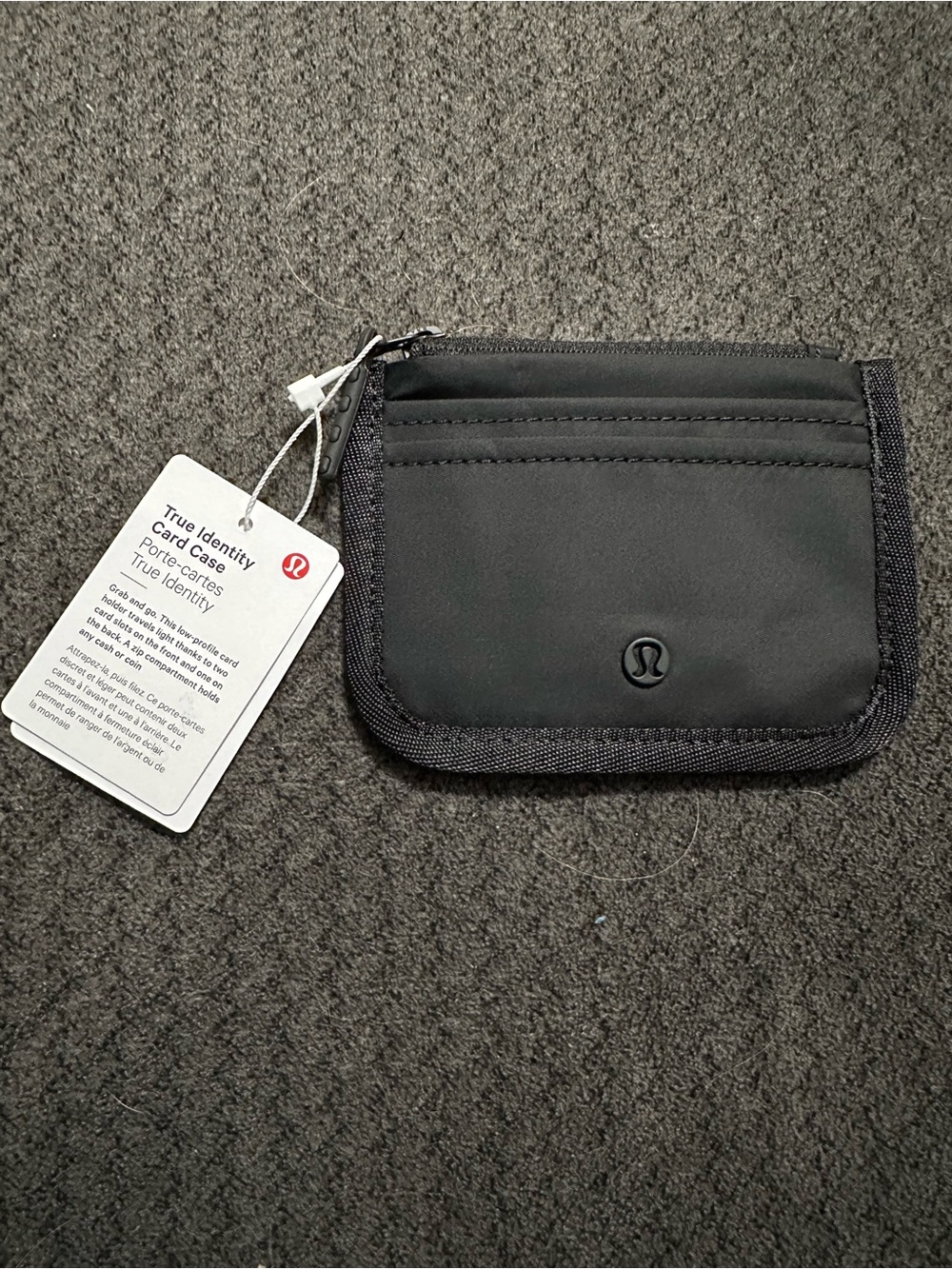 lululemon athletica Black True Identity Card Case